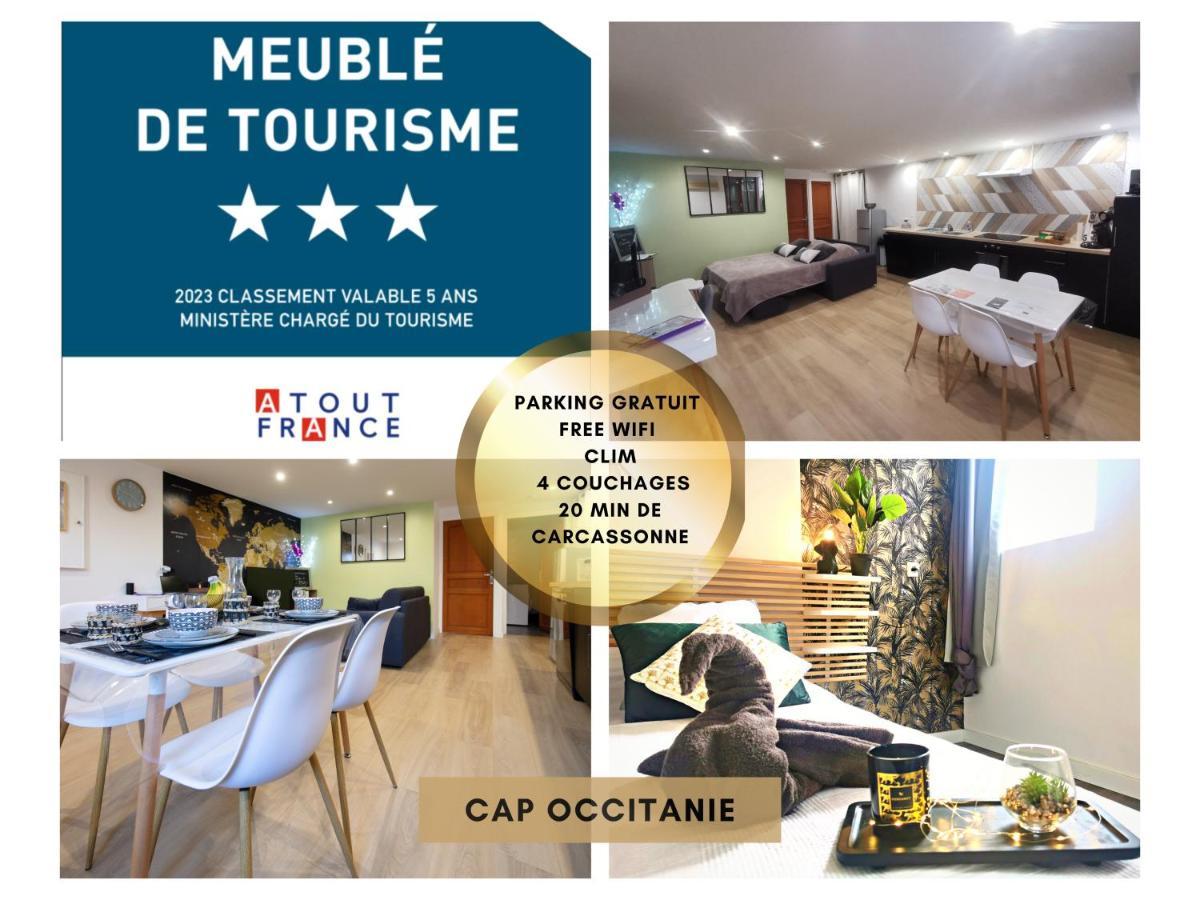 Le Concorde-Wifi-Clim-Parking-3Etoiles-Ockeys Apartment Bram Exterior photo
